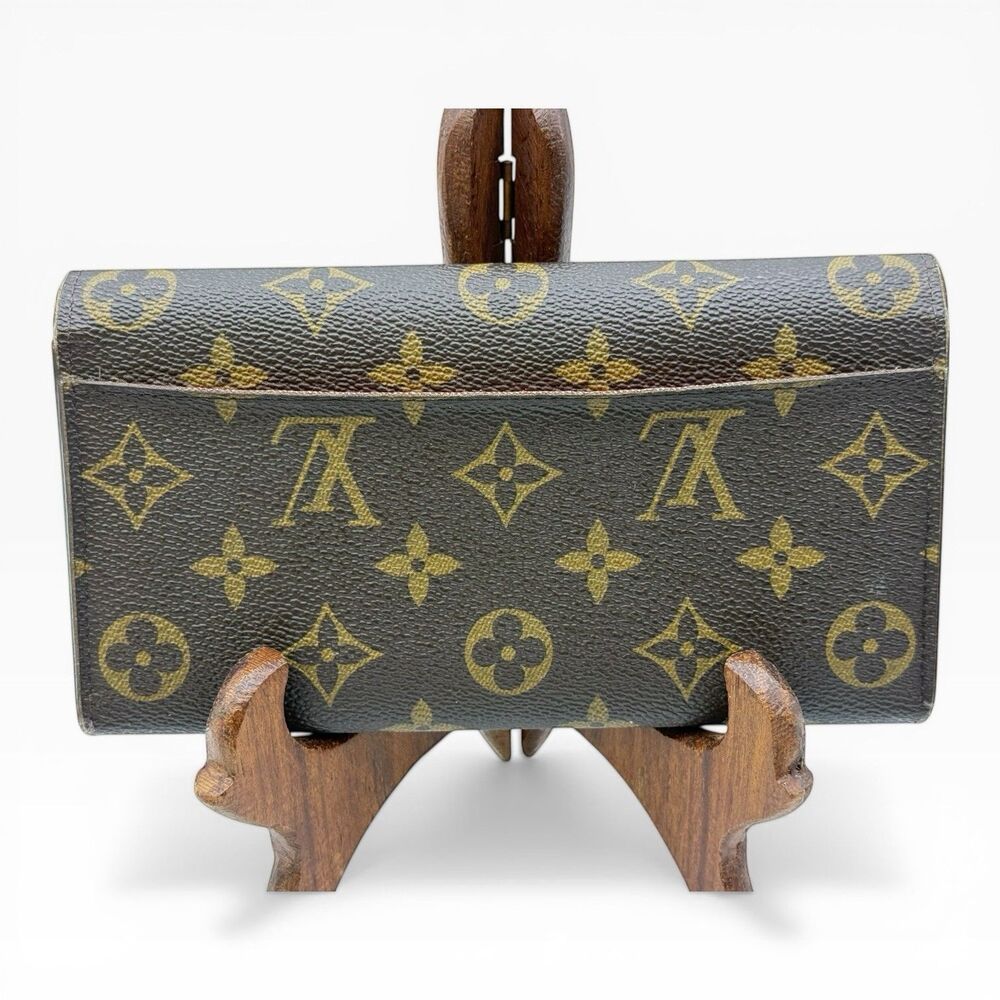 Louis Vuitton Monogram NM Portefeuille Sarah Wallet Red Interior W Certificate - Picture 3 of 12